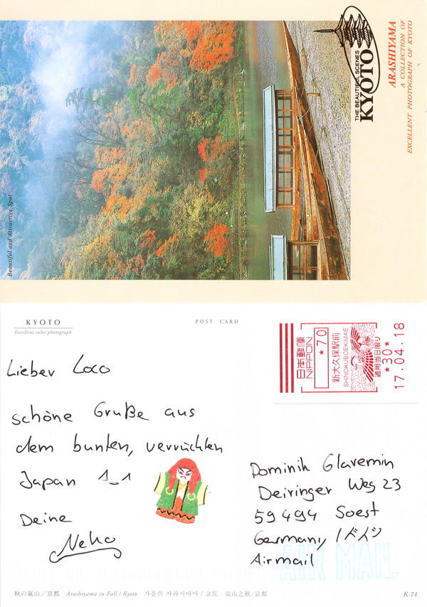 Postkarten an die Community
