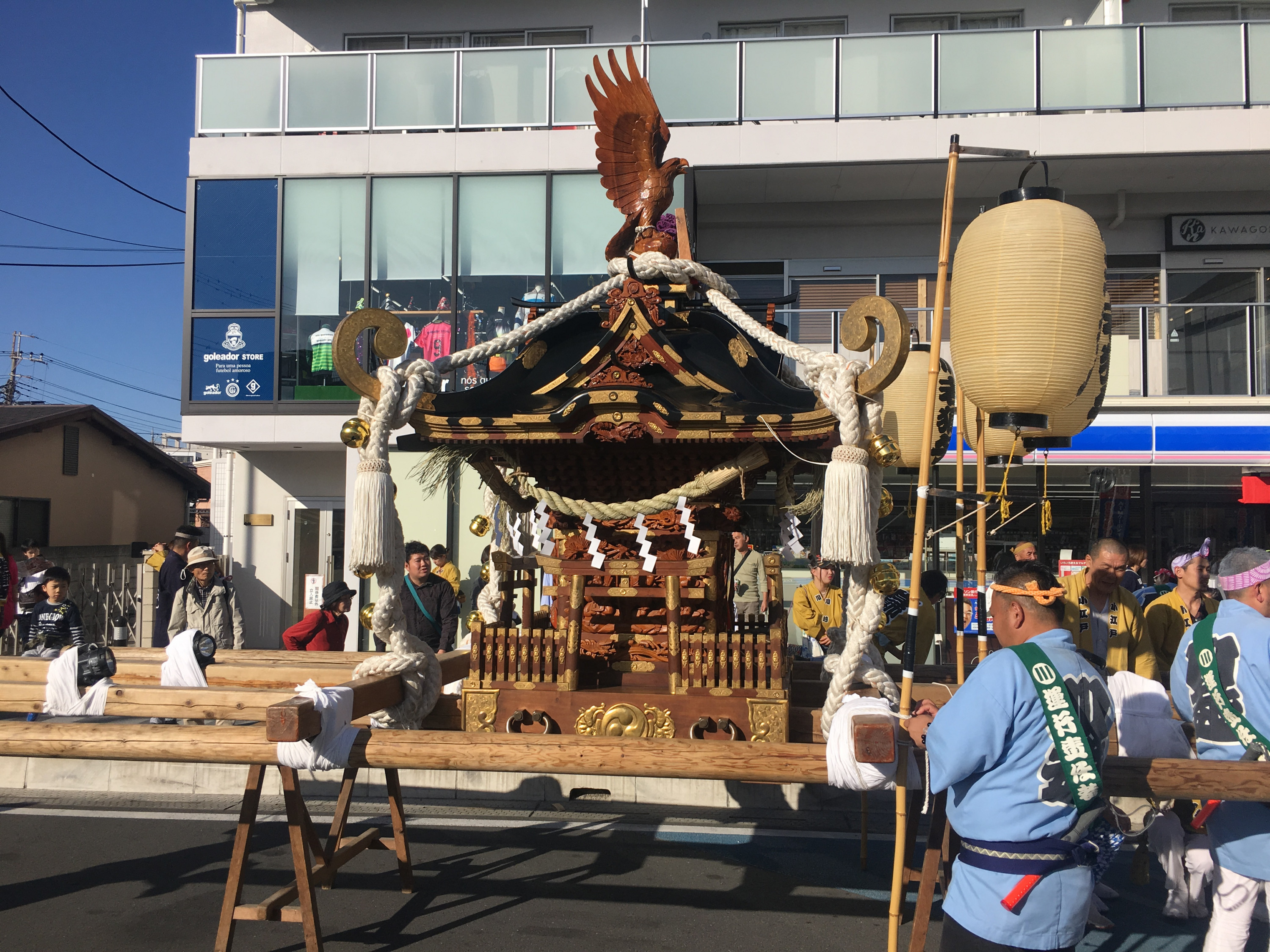 Mikoshi am Endpunkt