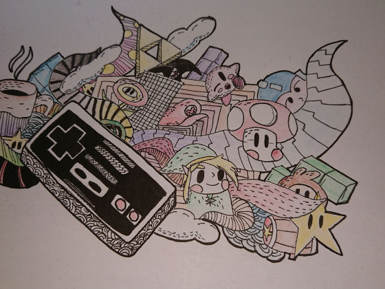 Nintendo Doodle (Koloriert)