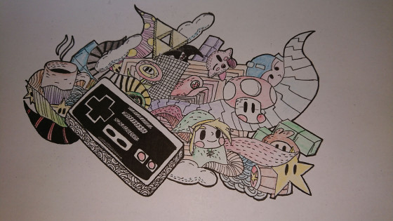 Nintendo Doodle (Koloriert)