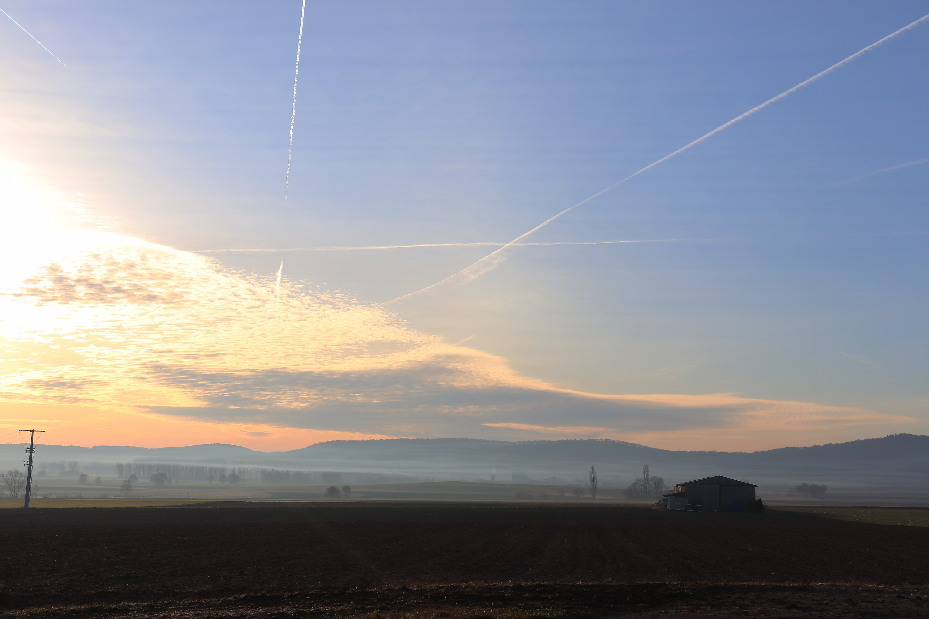 Sonnenaufgang auf dem Weg zur Arbeit :)