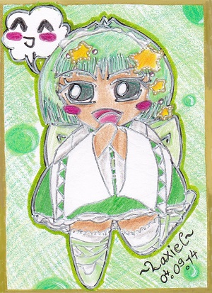 CupCake Commando: Maid Cards Vol. I - Green WaLoli Maid Midori (Maid Card III)