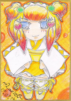 CupCake Commando: Maid Cards Vol. I - Yellow WaLoli Maid Mikan (Maid Card V)