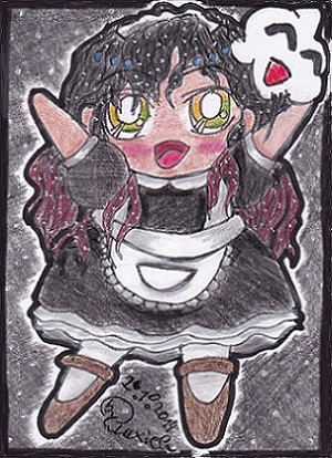 CupCake Commando Vol.II - Black Maid Kuro-chan (Maid Card 8)