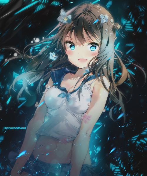 girl in blue