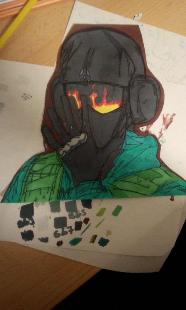 Grade frisch gezeichnet :) Jäger aus Rainbow six Siege