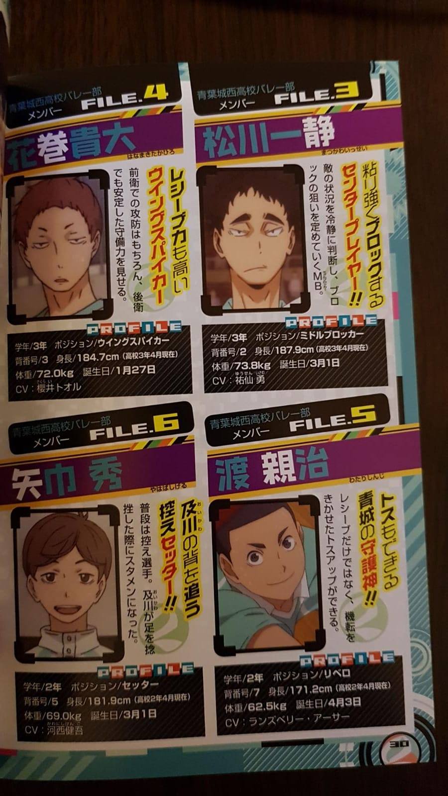 Haikyu!! Team Book Vol. 2 Nekoma, Aoba Johsai