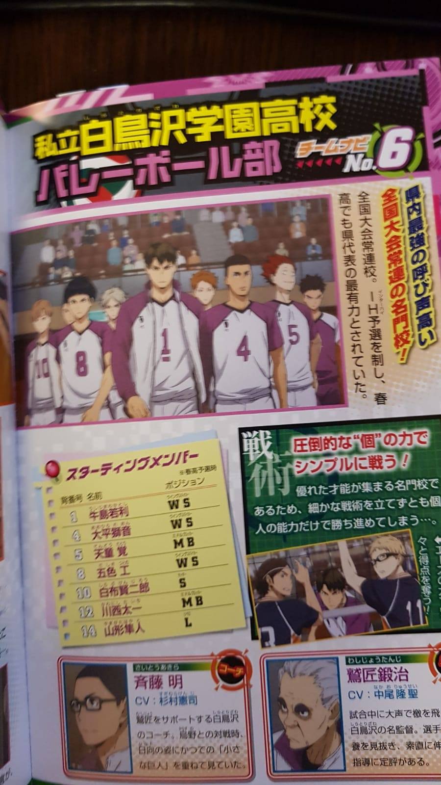 Haikyu!! Team Book Vol. 3 Fukurodani, Shiratorizawa, Dateko