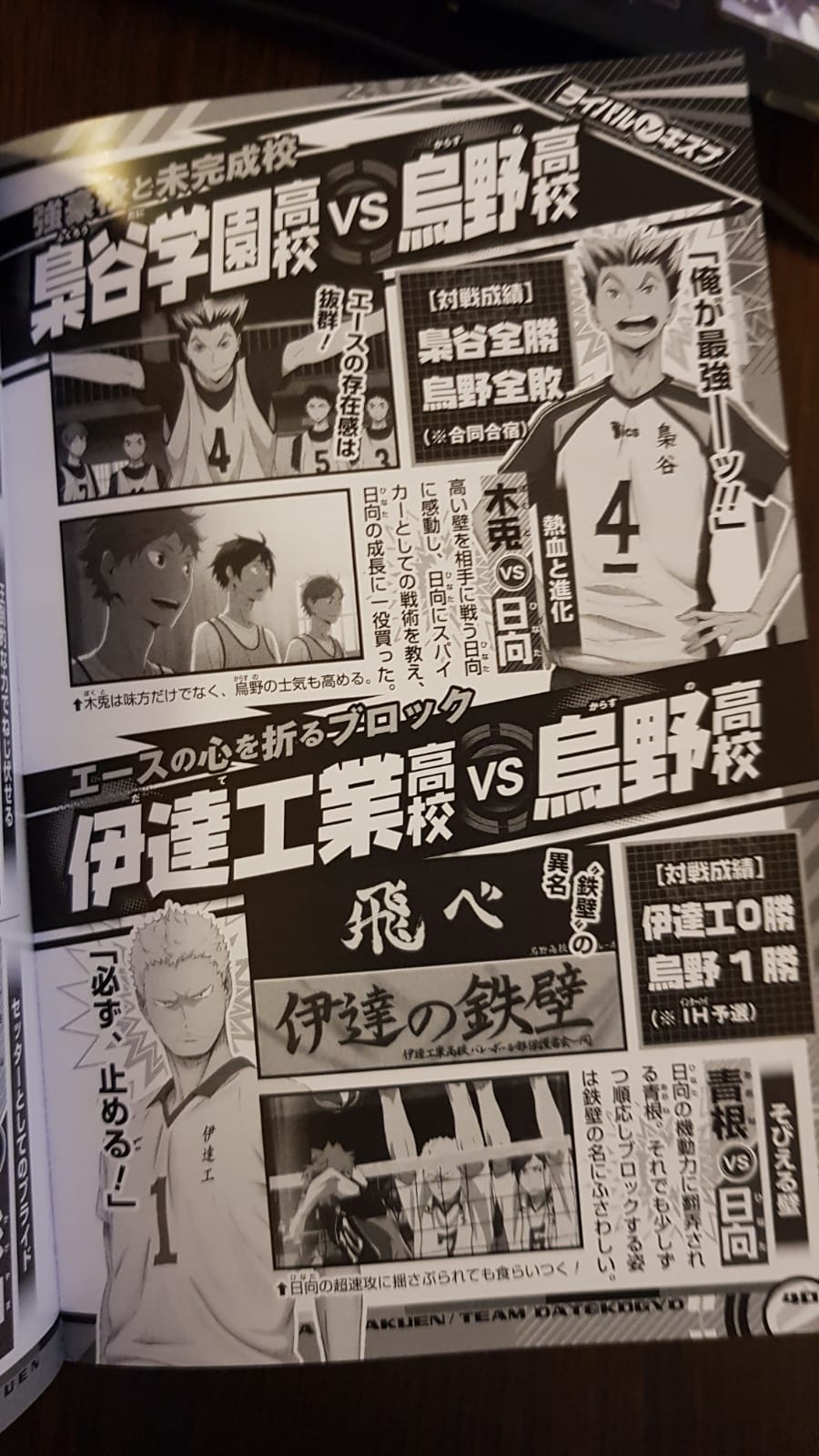 Haikyu!! Team Book Vol. 3 Fukurodani, Shiratorizawa, Dateko