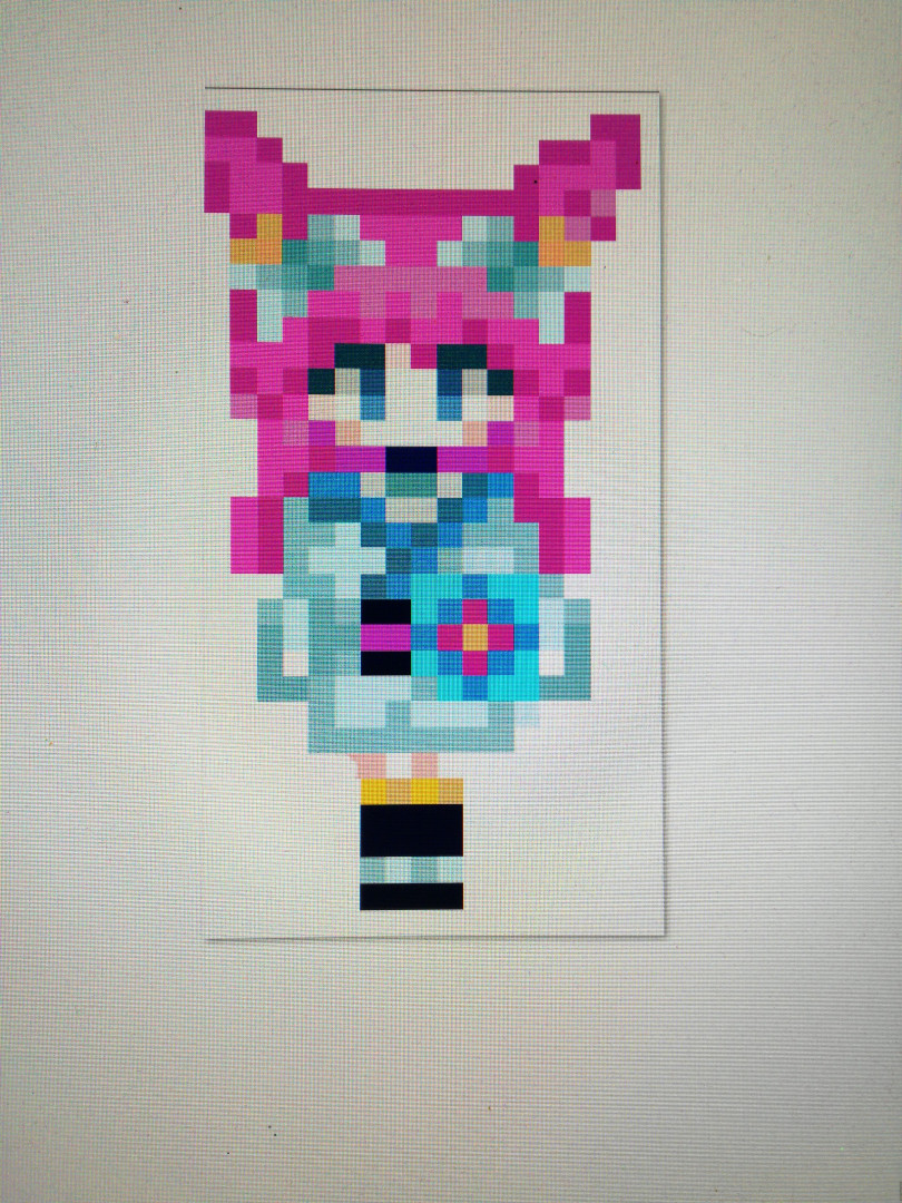 Spirit Blossom Ahri Pixelart