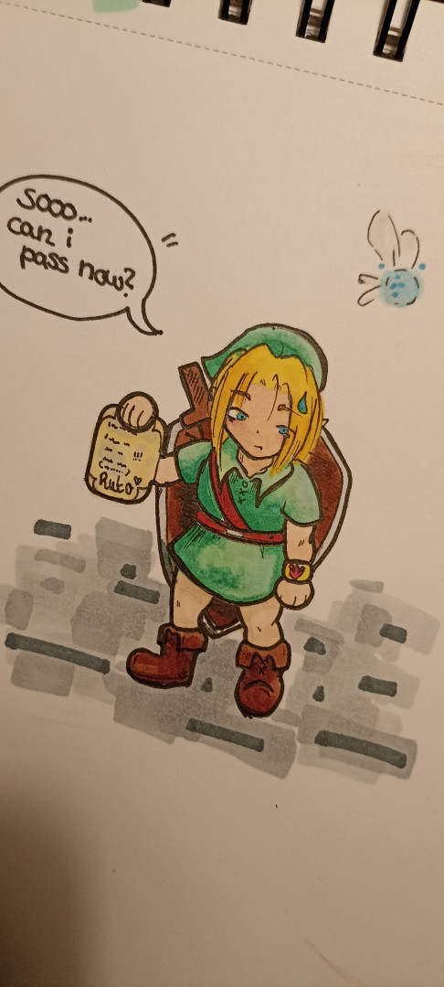 Links beschwerliche Reise hinter den Zora König!