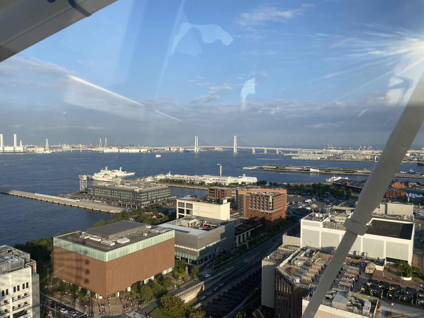 Yokohama Bay Bridge vom Cosmo Clock 21 Riesenrad aus