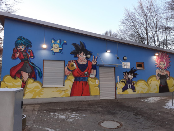 Son Goku & Co. in Frankfurt/Niederrad gesichtet. :D