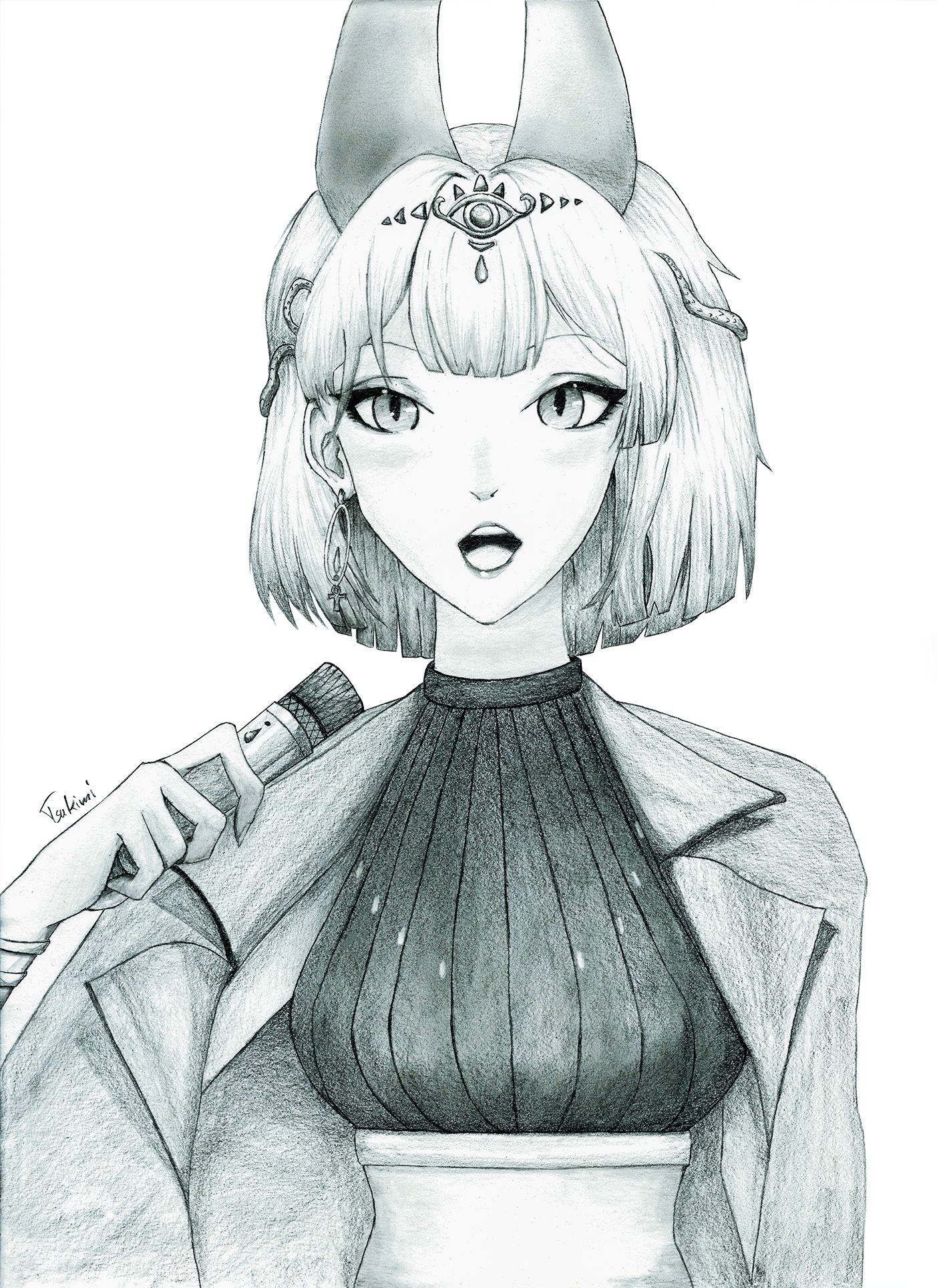 Serafina (V-Tuber) Traditional Art