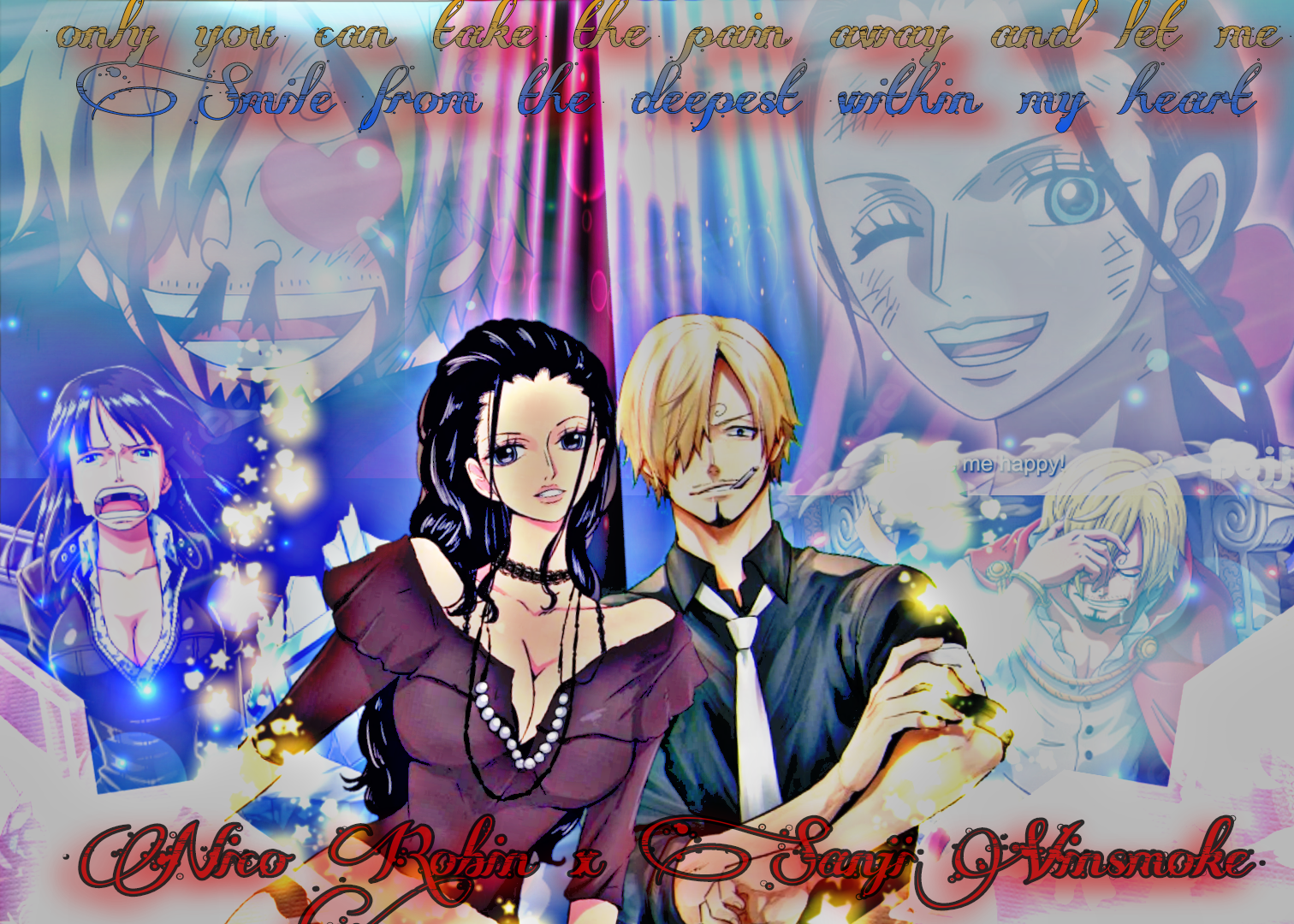 Nico Robin x Sanji Vinsmoke Wallpaper