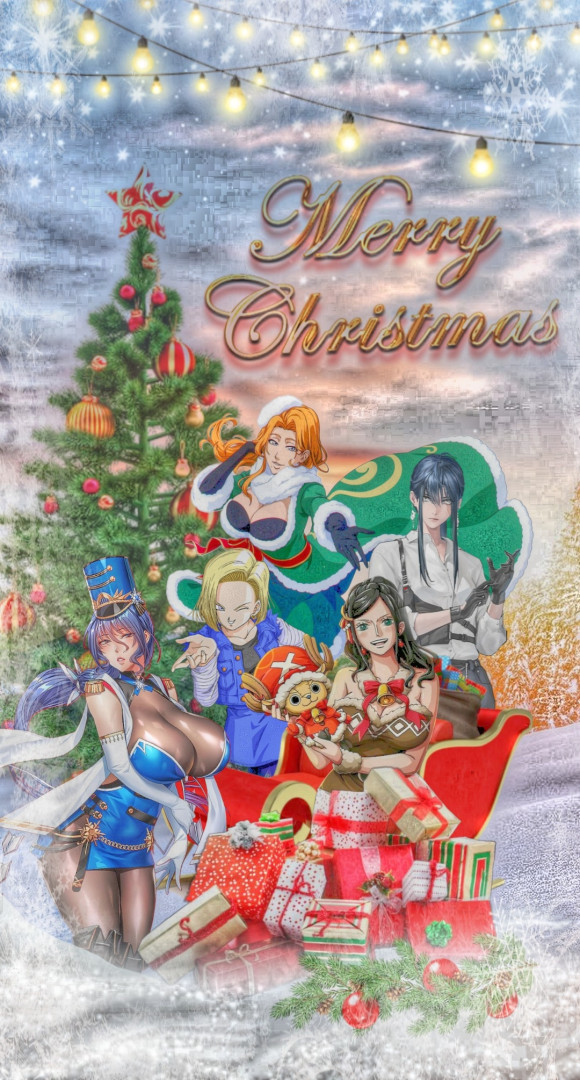 Anime Mix Christmas Card