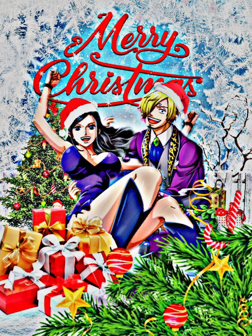 Nico Robin x Sanji Christmas Card