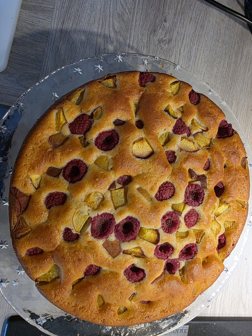 Pfirsich Melba Kuchen