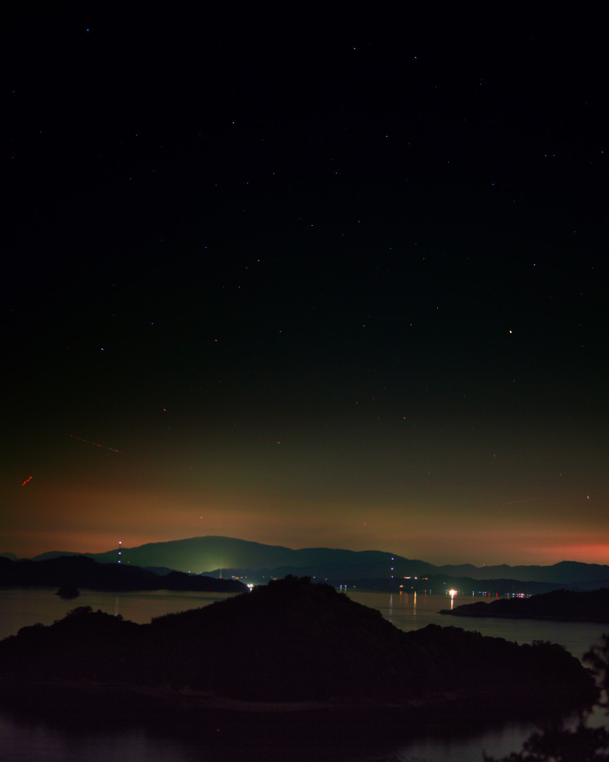 Okunoshima bei Nacht