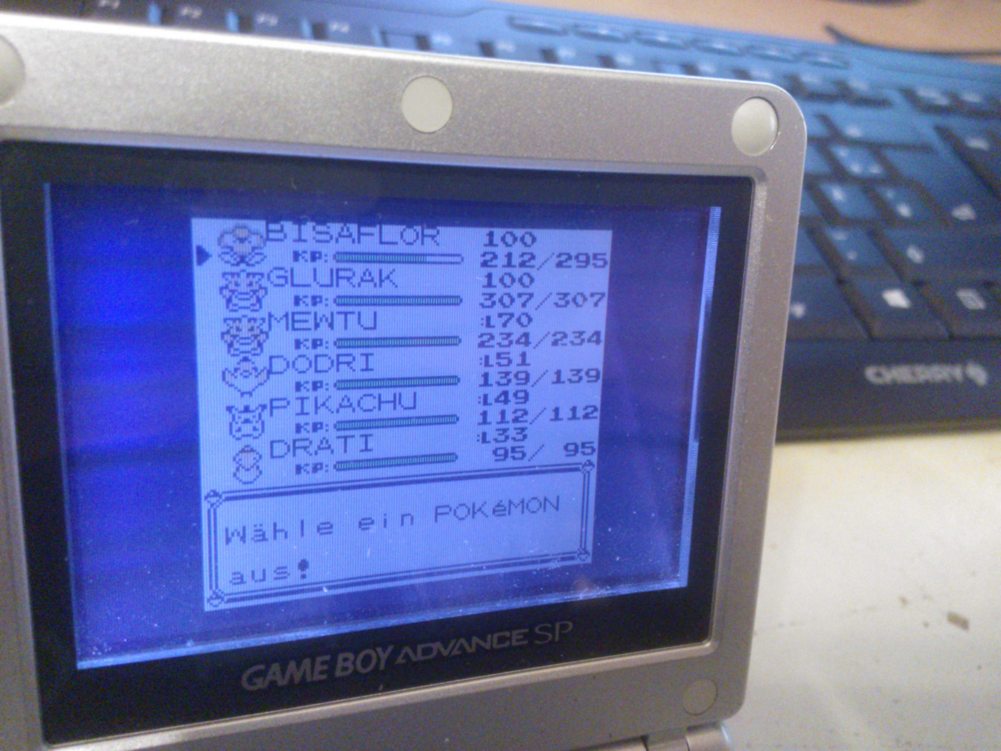 Retroabend: Pokemon Gelb auf dem GBA SP