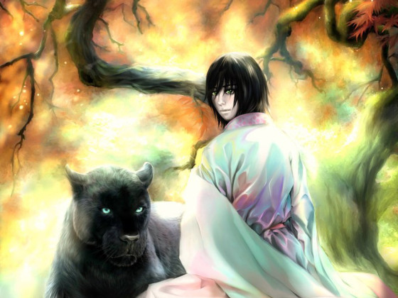 Ulquiorra and his panther