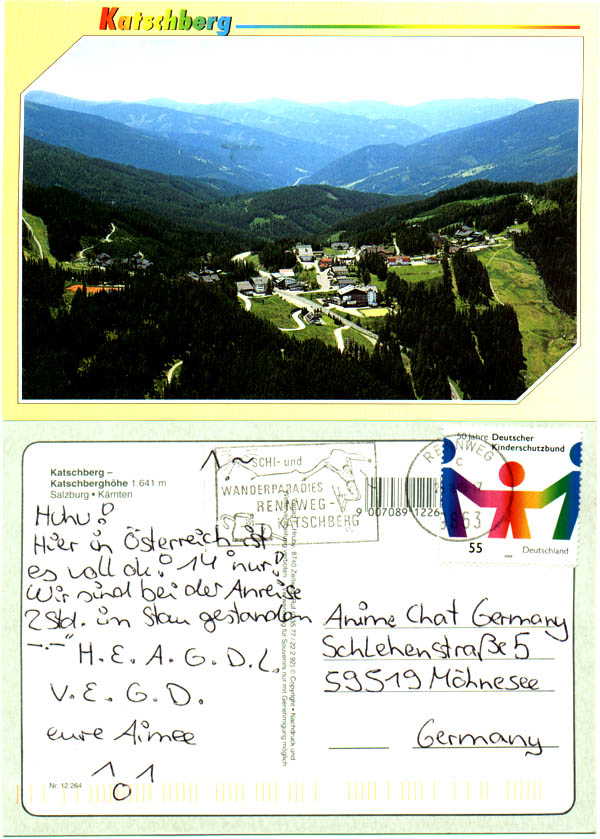 Postkarten an die Community