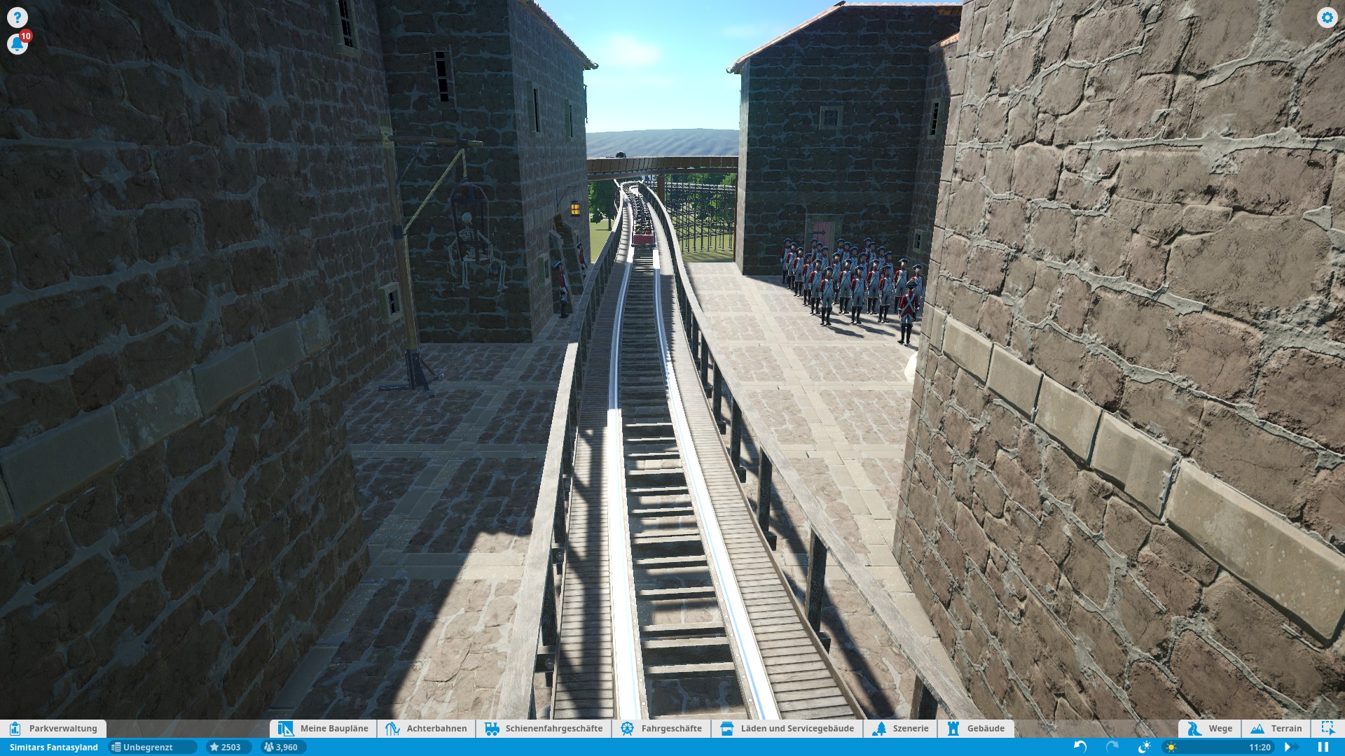 Planet Coaster - Fort Innenhof