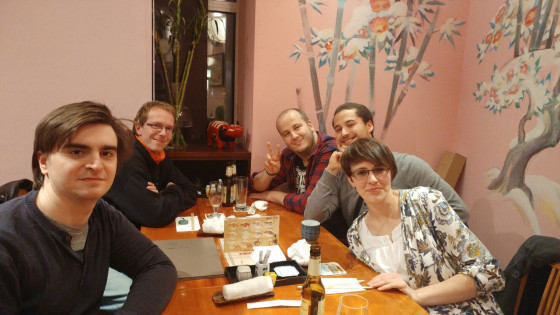 Nettes Beisammensein im japanischen Restaurant "Iroha" in Frankfurt.