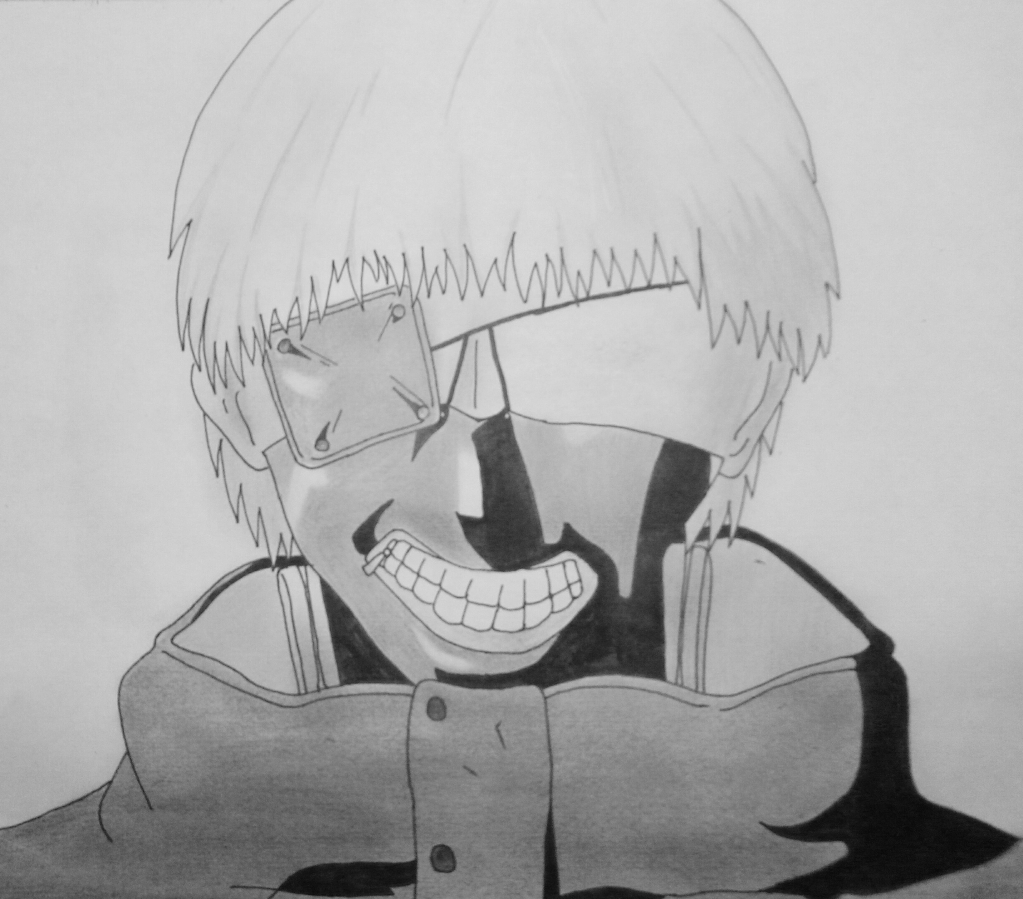 Ken Kaneki mit Maske - ohne Auge