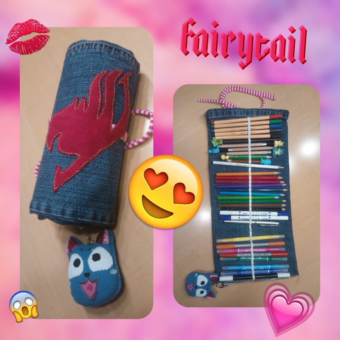 Fairytail-Rollfedermappe - selfmade - handgemacht