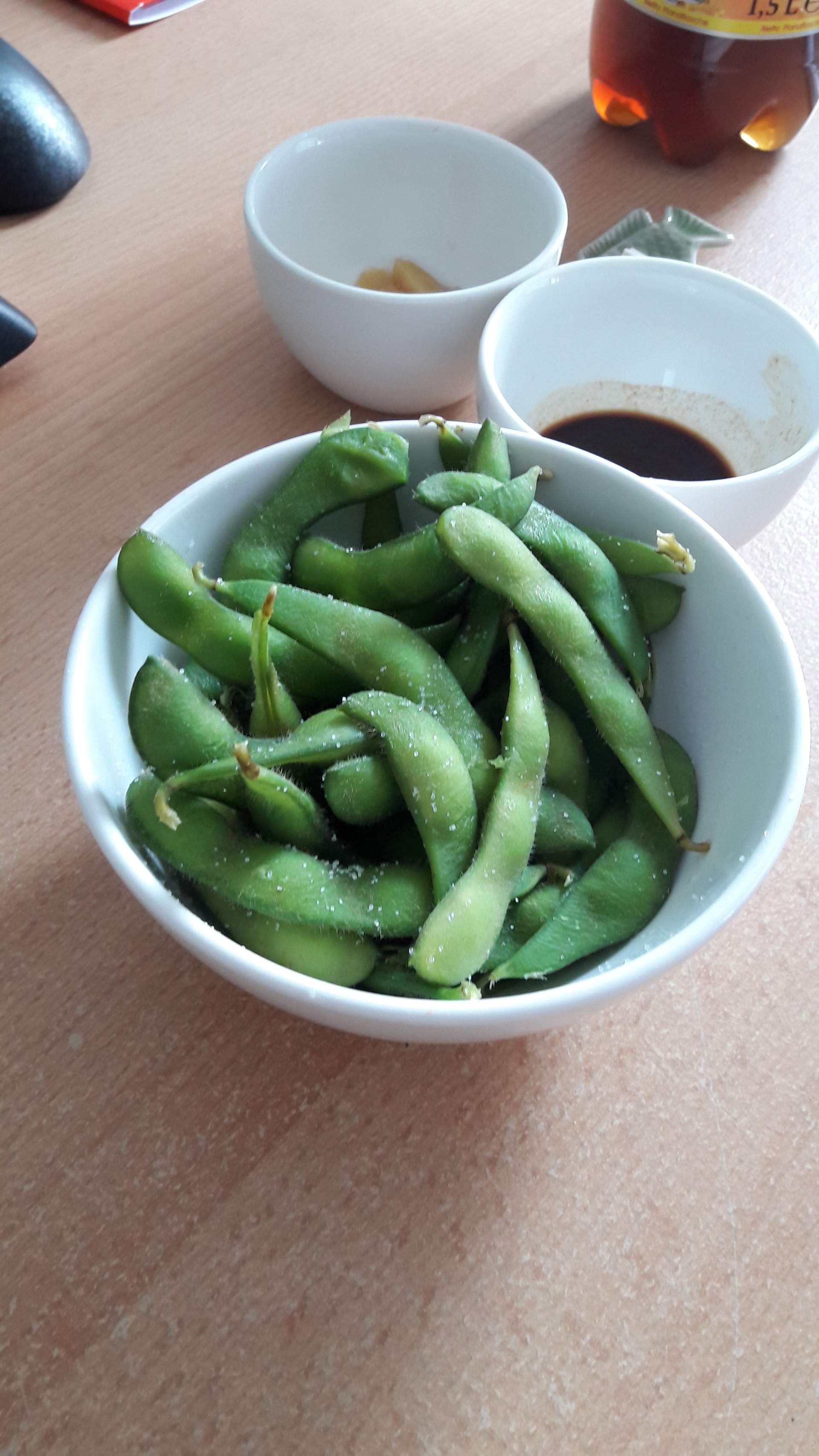 Edamame (gesalzene Sojabohnen)