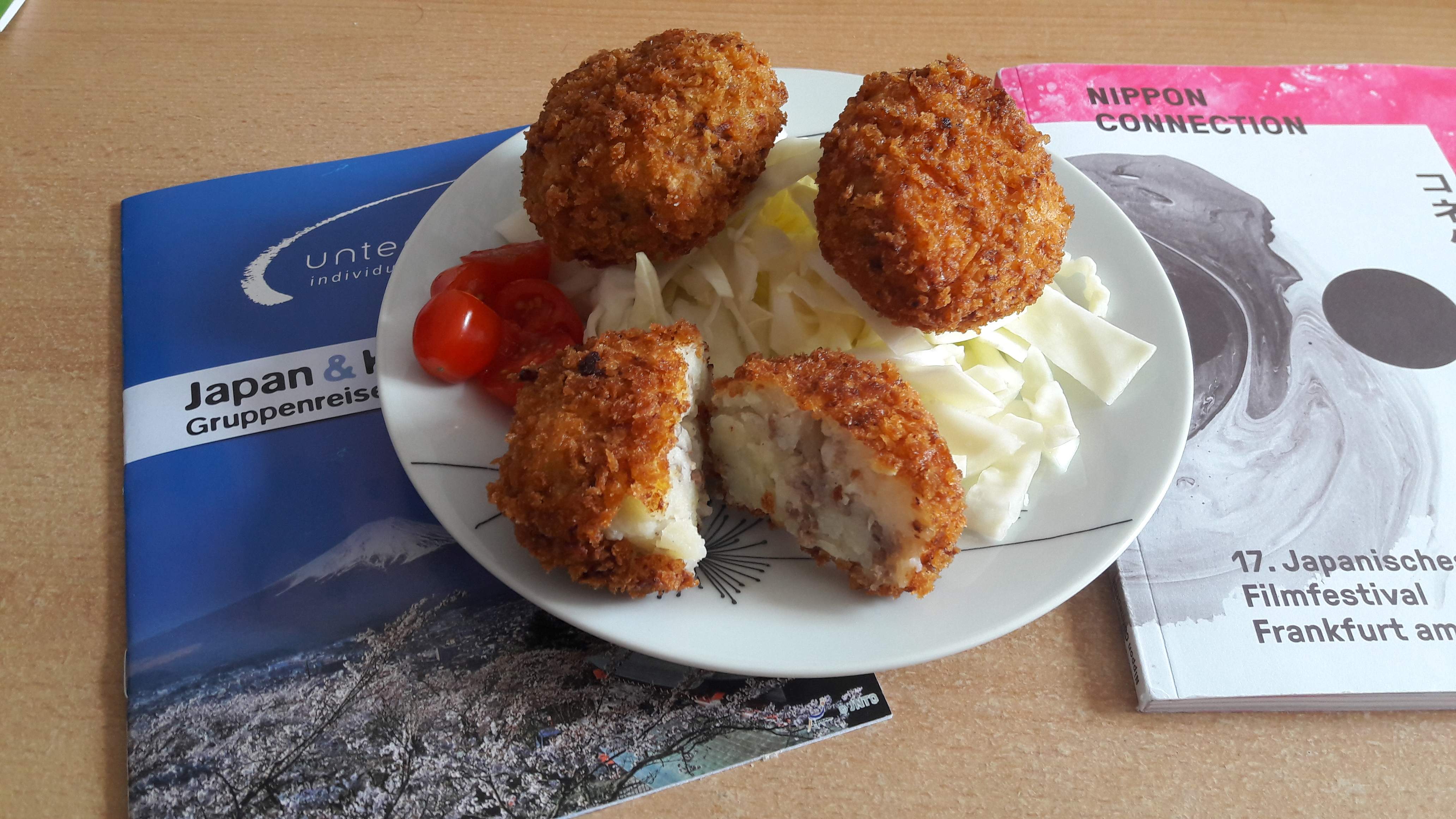 Japanische Kroketten mit Hackfleisch (Meat Korokke)