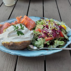 Ofenkartoffel mit Lachs
