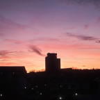 Sonnenuntergang mit K'lautern Rathaus