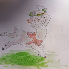 Gezeichnetes Lamm ding